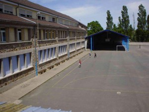 Stage escrime épée - Cour du collège